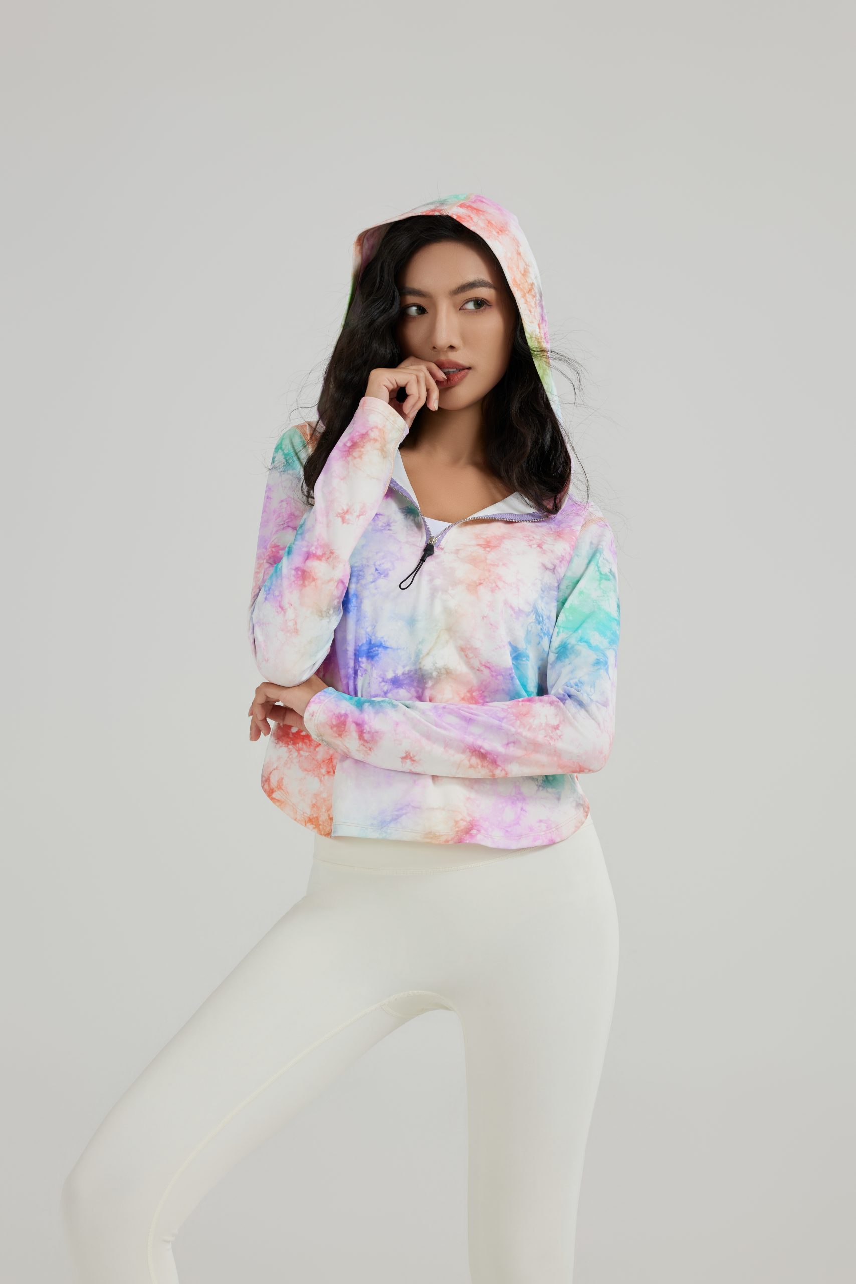 haven dress with UTPALA Multicolor Half-Zip Hoodie