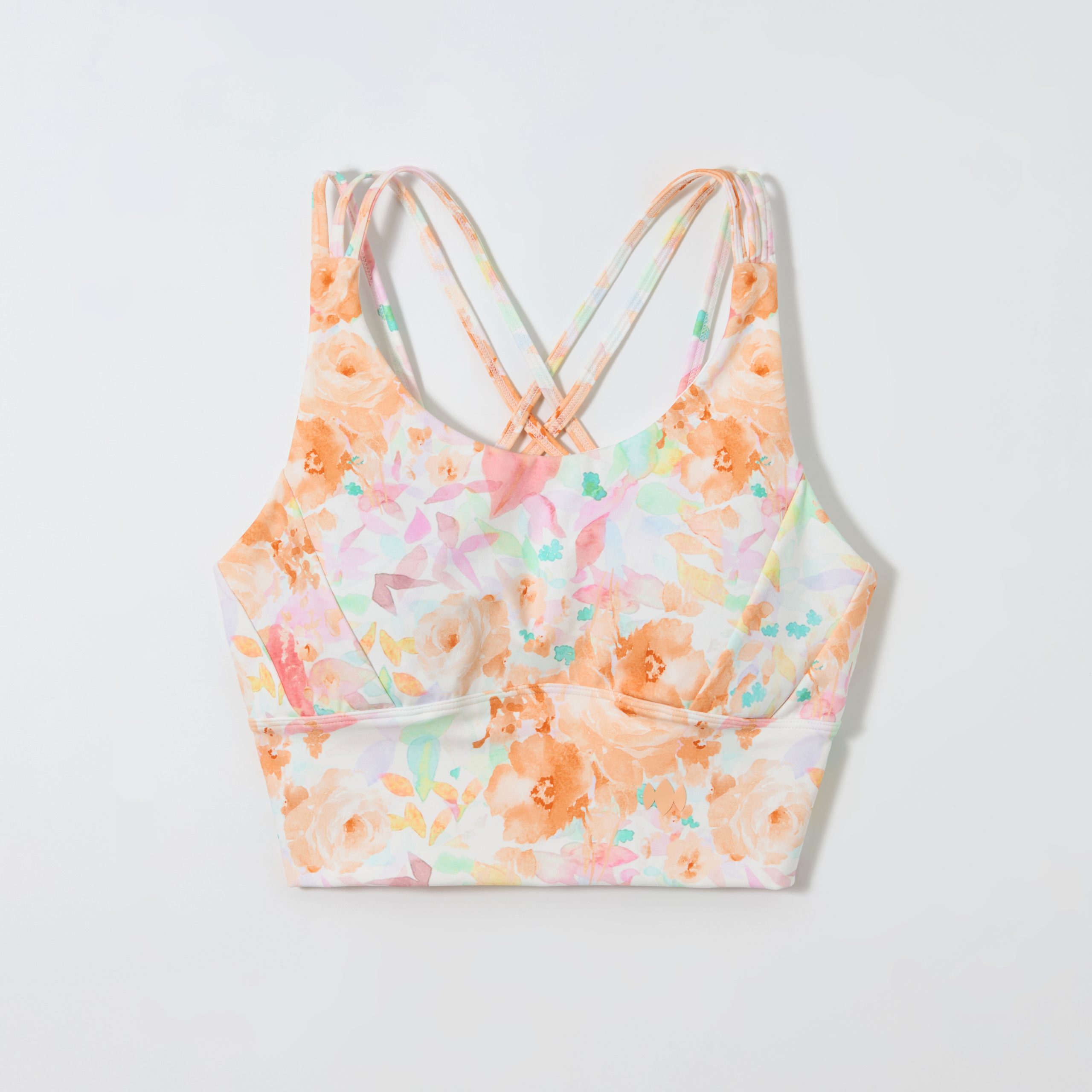 yoga instructor wearing indigo shorts in hot yoga class