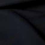 Close-up of the high waisted black yoga pants fabric texture and stitching detail.