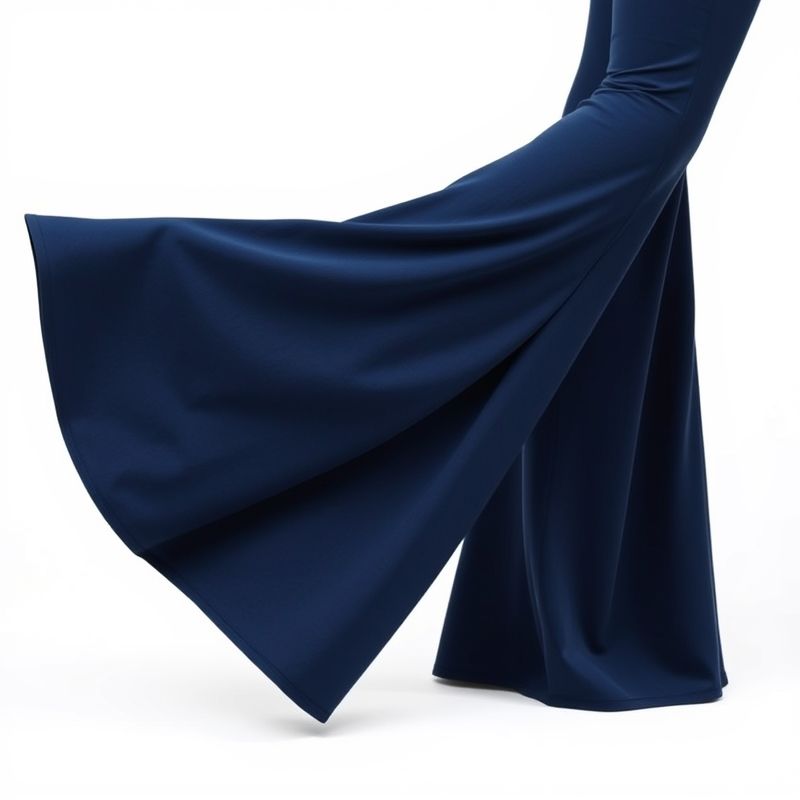 Black flare yoga pants with wide leg opening