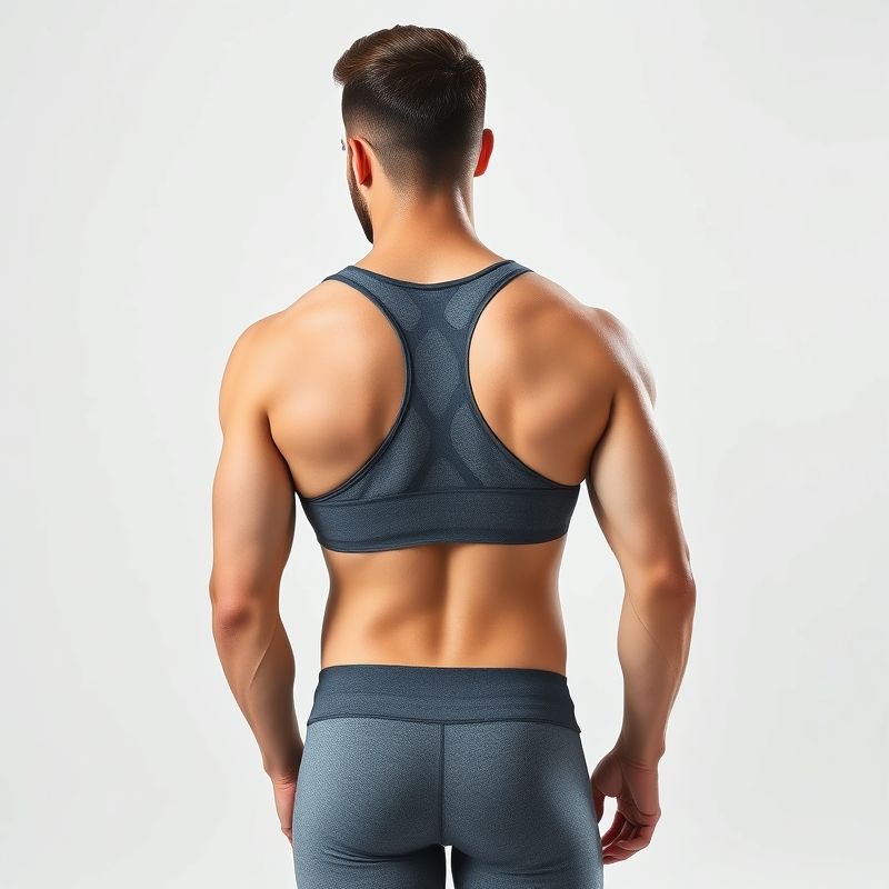 microscopic view of strapless tube top fabric showing compression zones