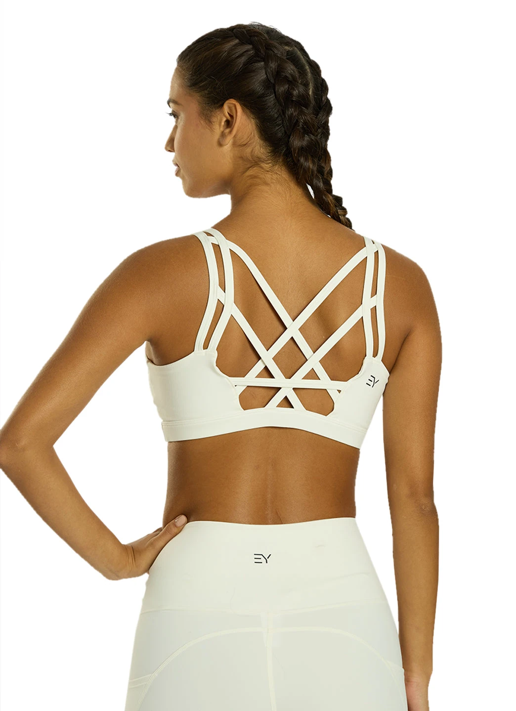 Radiant Solid Strappy Back Sports Bra Radiant Solid Strappy Back Sports Bra