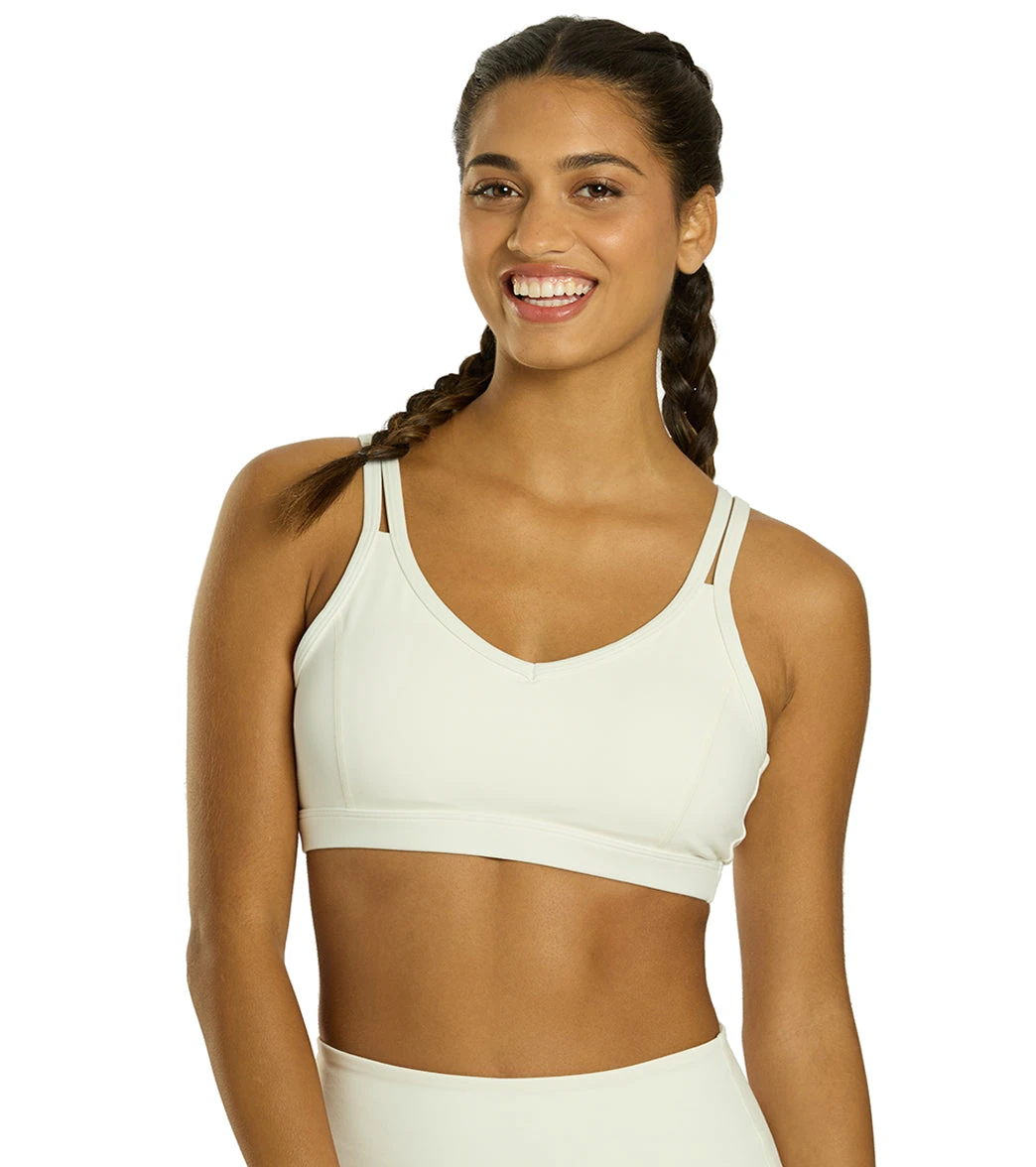 Radiant Solid Strappy Back Sports Bra Radiant Solid Strappy Back Sports Bra