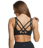 Radiant Solid Strappy Back Sports Bra