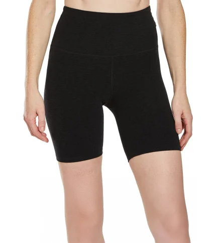 Spacedye High Waisted Biker Yoga Shorts