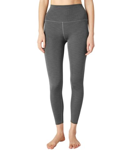 Heather Rib High Waisted 7/8 Yoga Leggings