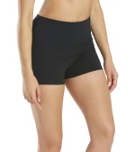 Uphold Solid High Waisted Hot Yoga shorts 1"