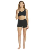 Uphold Solid High Waisted Hot Yoga shorts 1"