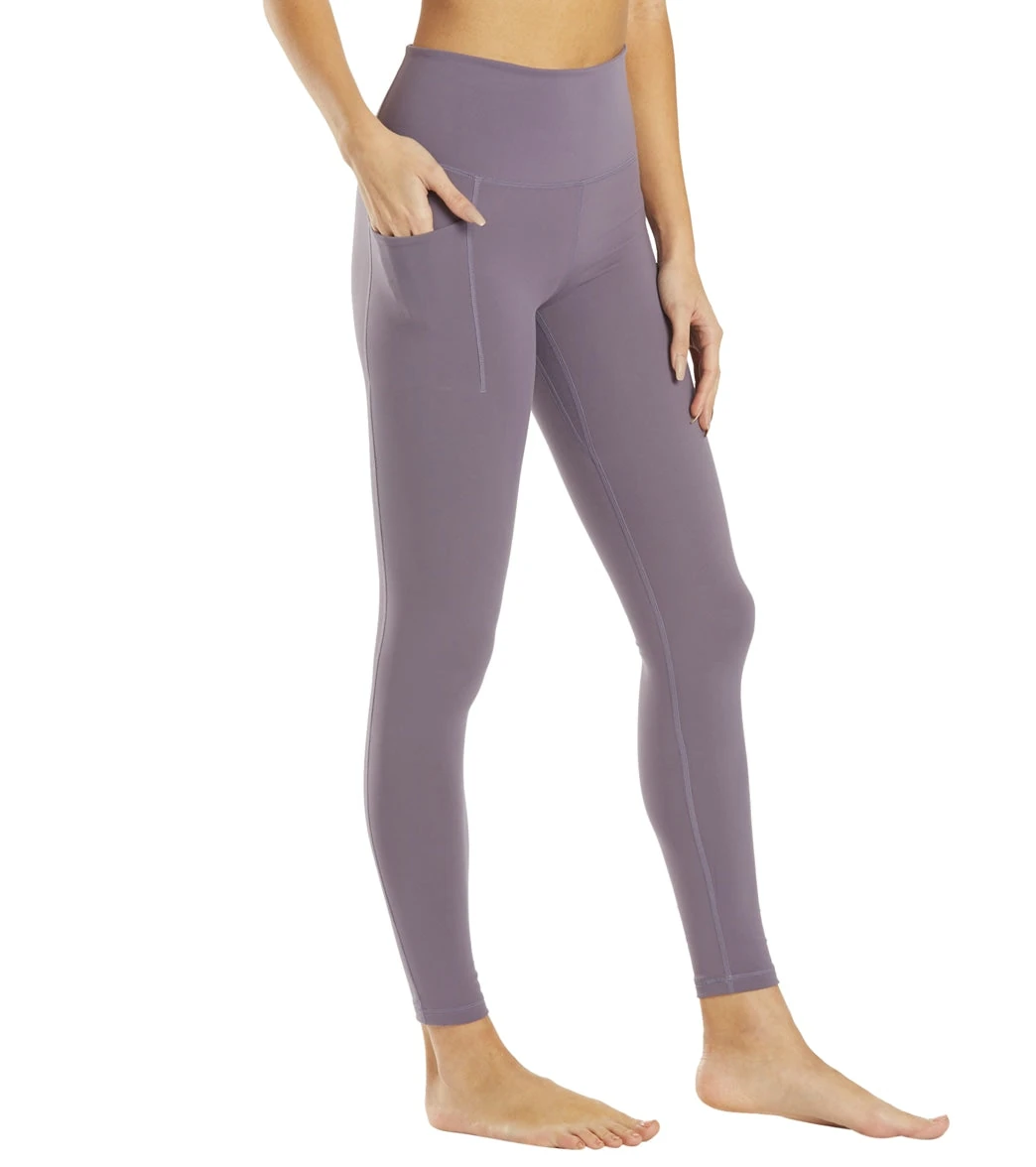 Uphold Solid High Waisted Leggings With Pockets 28" Uphold Solid High Waisted Leggings With Pockets 28"