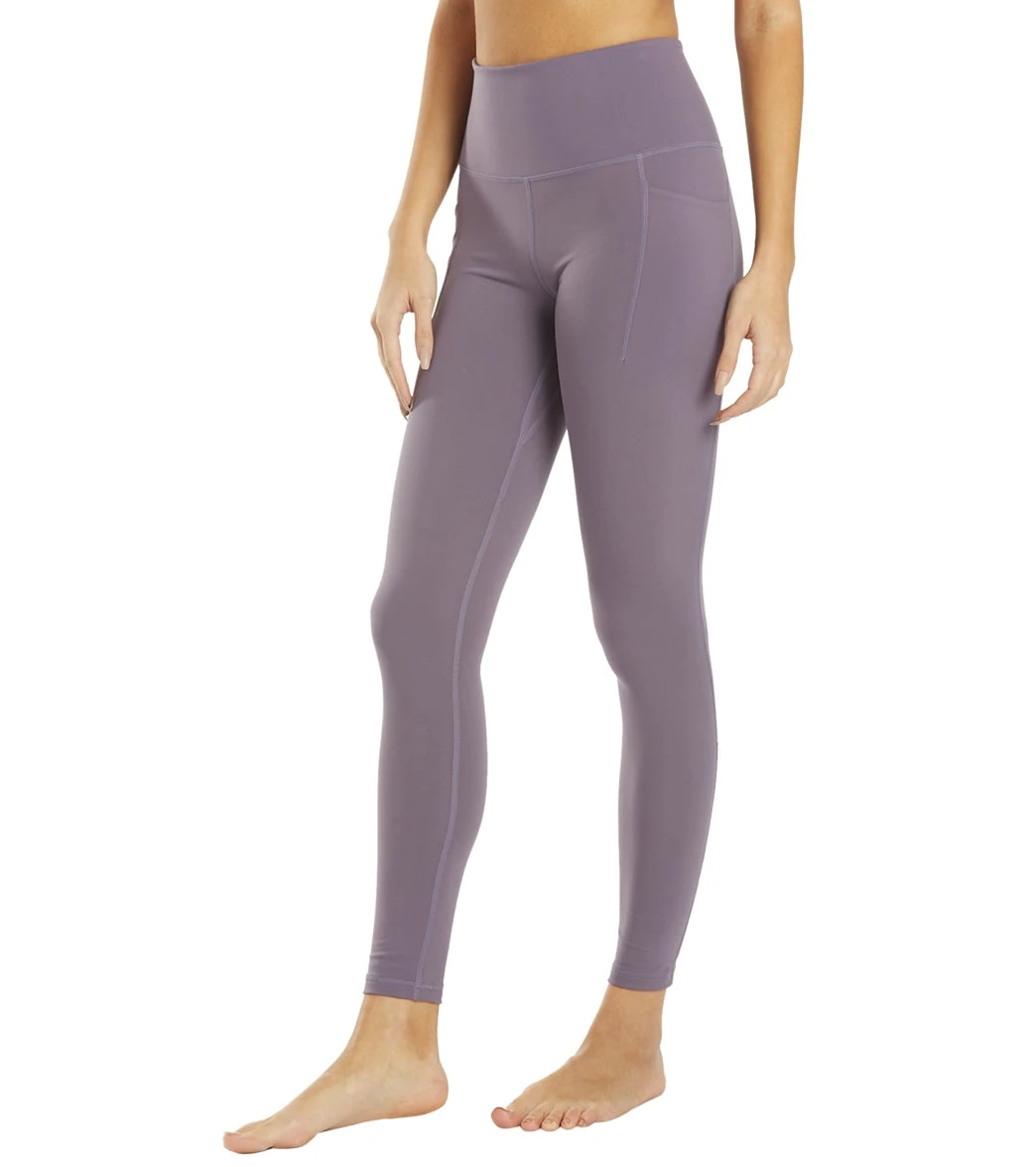 Uphold Solid High Waisted Leggings With Pockets 28" Uphold Solid High Waisted Leggings With Pockets 28"