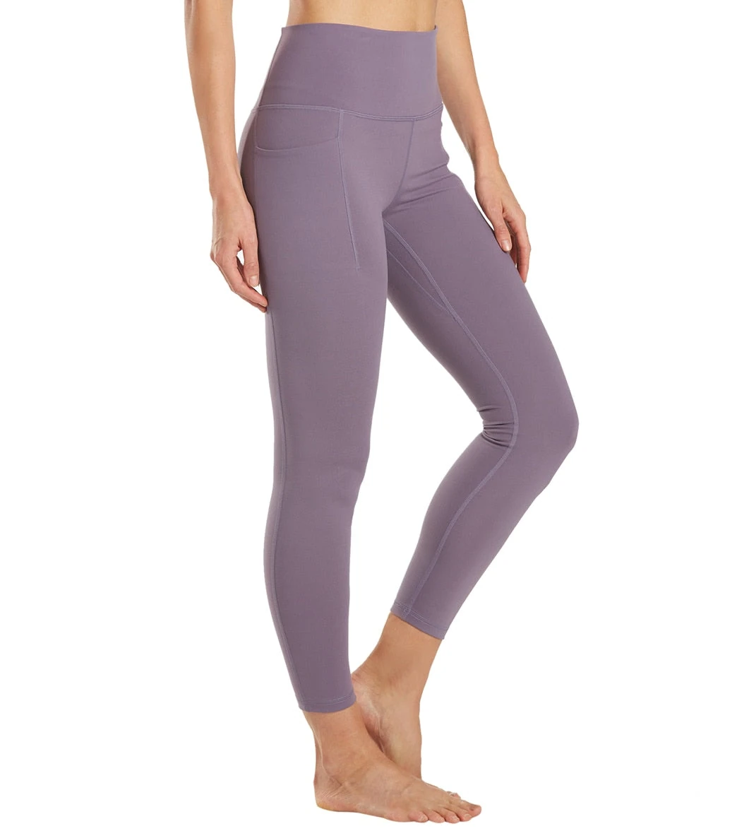 Uphold Solid High Waisted 7/8 Leggings With Pockets 25" Uphold Solid High Waisted 7/8 Leggings With Pockets 25"