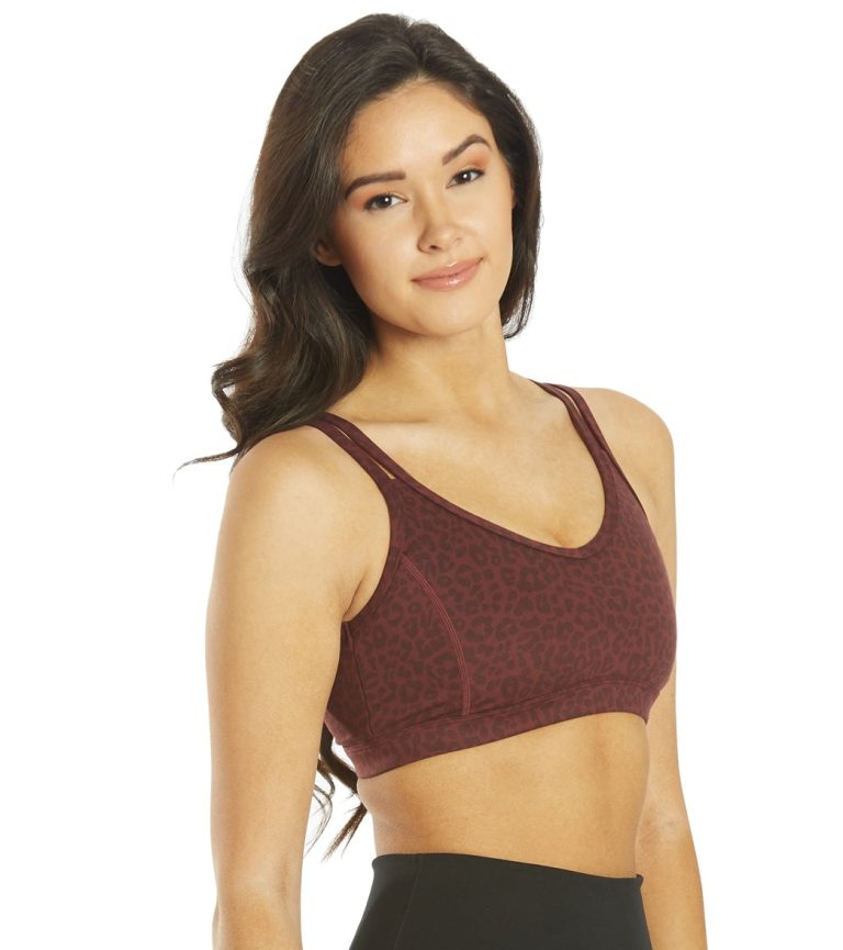 Radiant Cheetah Strappy Back Sports Bra