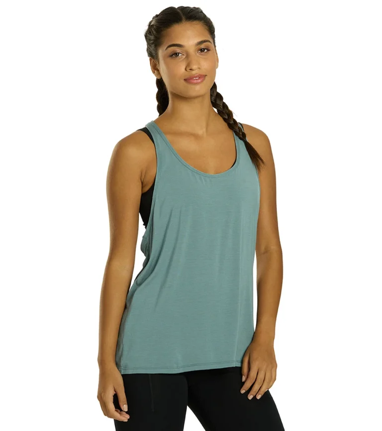 Motion Solid Racer Back Layering Tank
