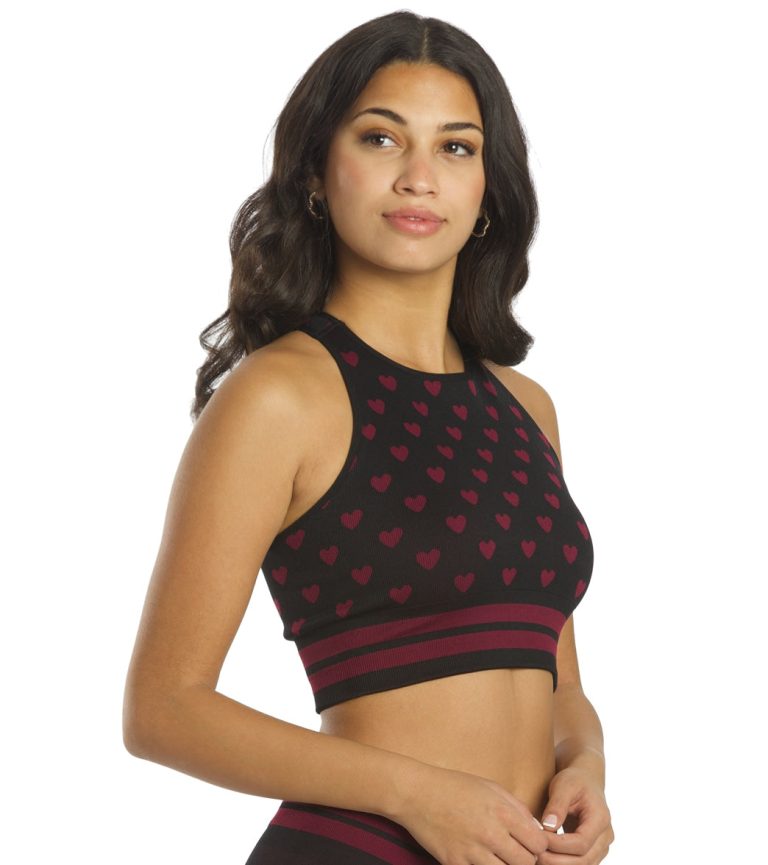 High Neck Jacquard Bra