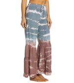 Yak & Yeti Boho Tiered Palazzo Tie Dye Pants