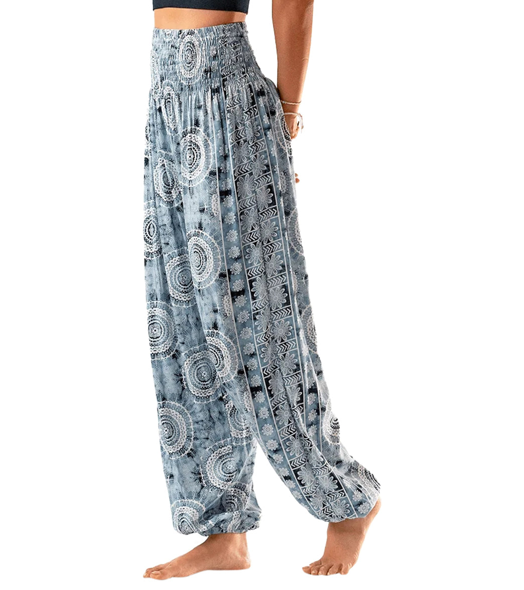 Lotus and Luna Watercolor Mandala Harem Pants Lotus and Luna Watercolor Mandala Harem Pants