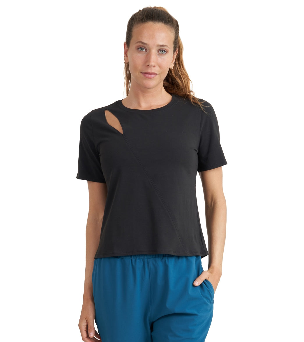 Thrive Societe Cut Out Tee long sleeve crossover top - Professional Guide and Review