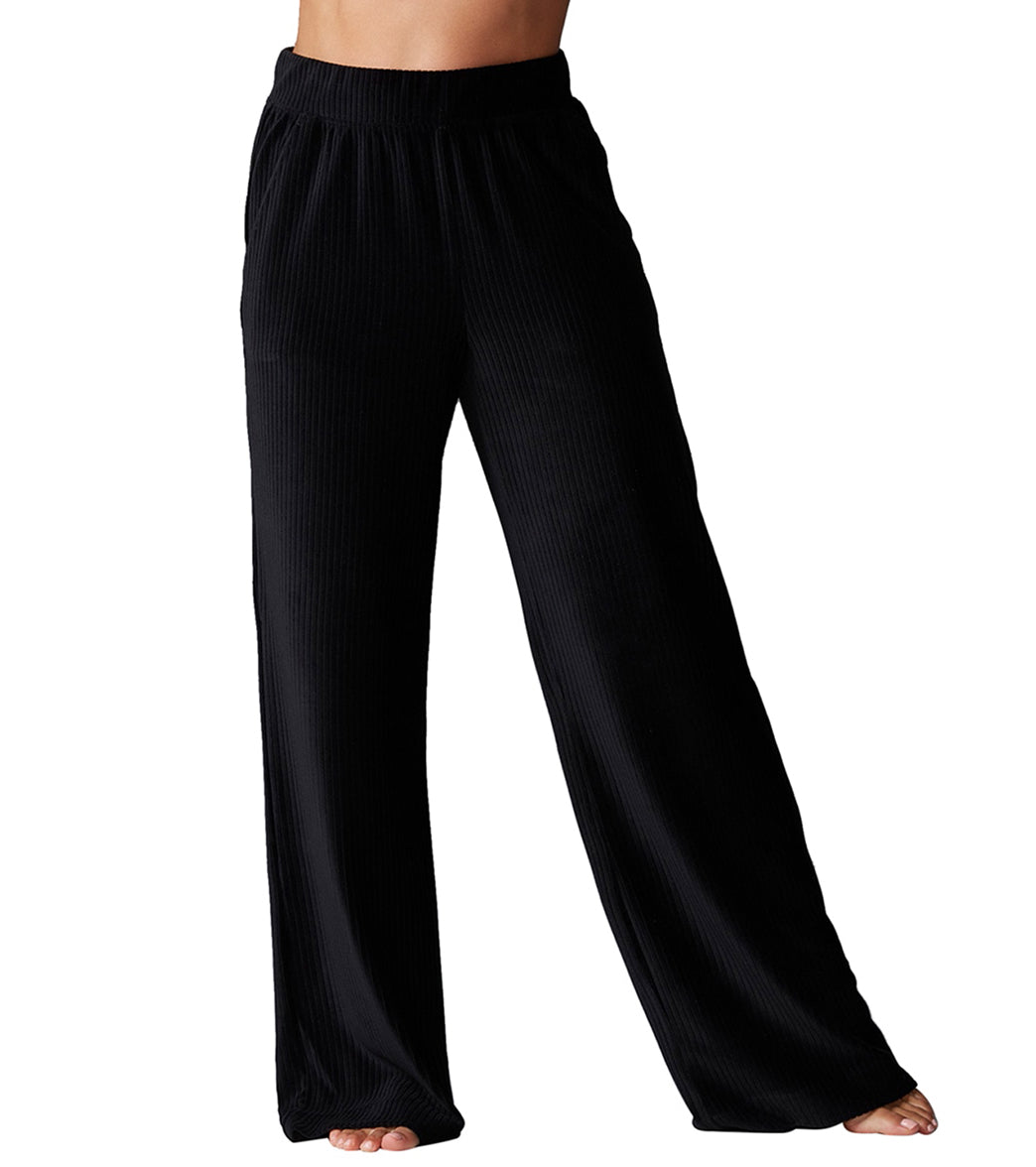 Wide Leg Brushed Rib Pant Wide Leg Brushed Rib Pant