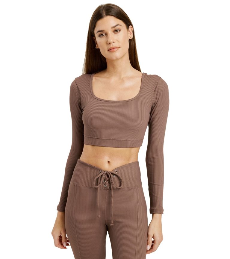 Ribbed Cropped Long Sleeve