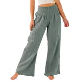 Lotus and Luna Wide Leg Cotton Pants
