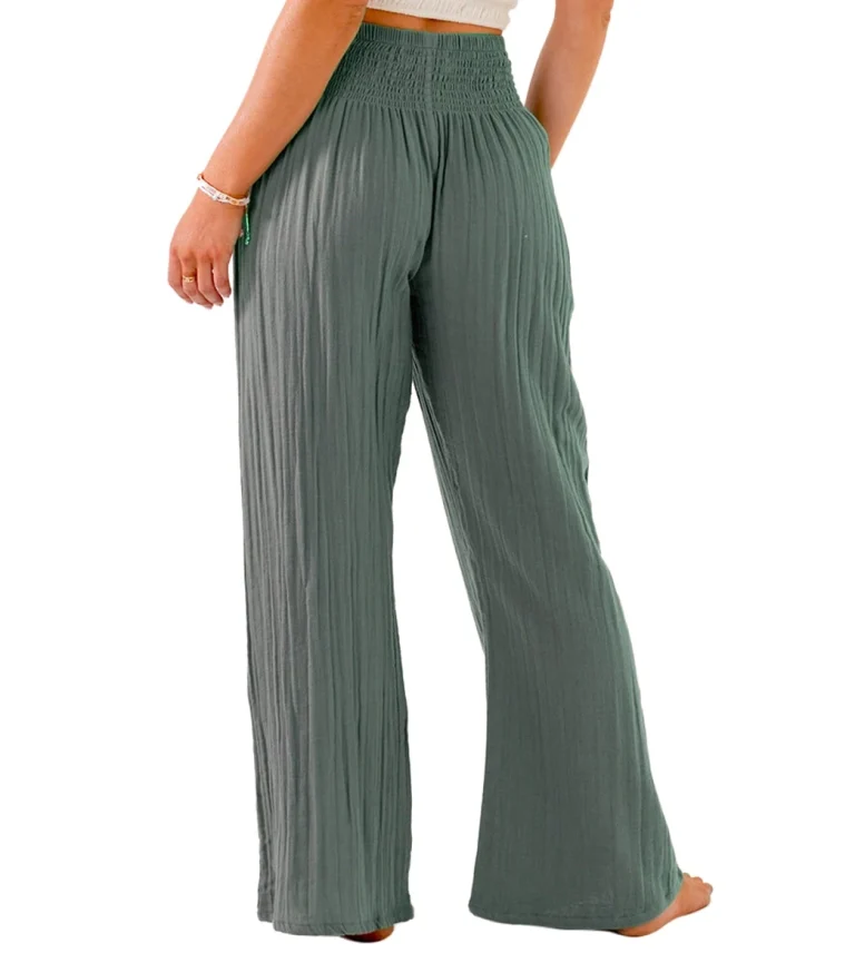 Lotus and Luna Wide Leg Cotton Pants