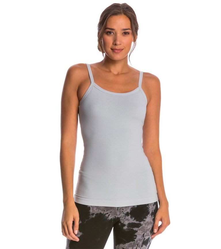 Scoop Back Yoga Tank Top with Bra