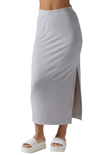 Brushed Tec Knit Midi Skirt