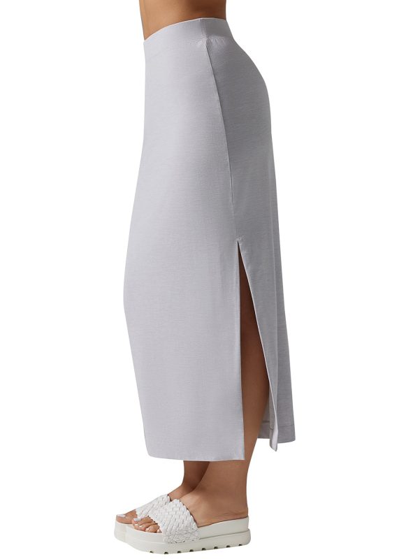 Brushed Tec Knit Midi Skirt