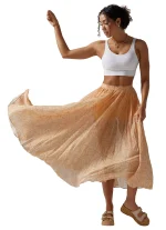 Pleated Active Coverup Skirt