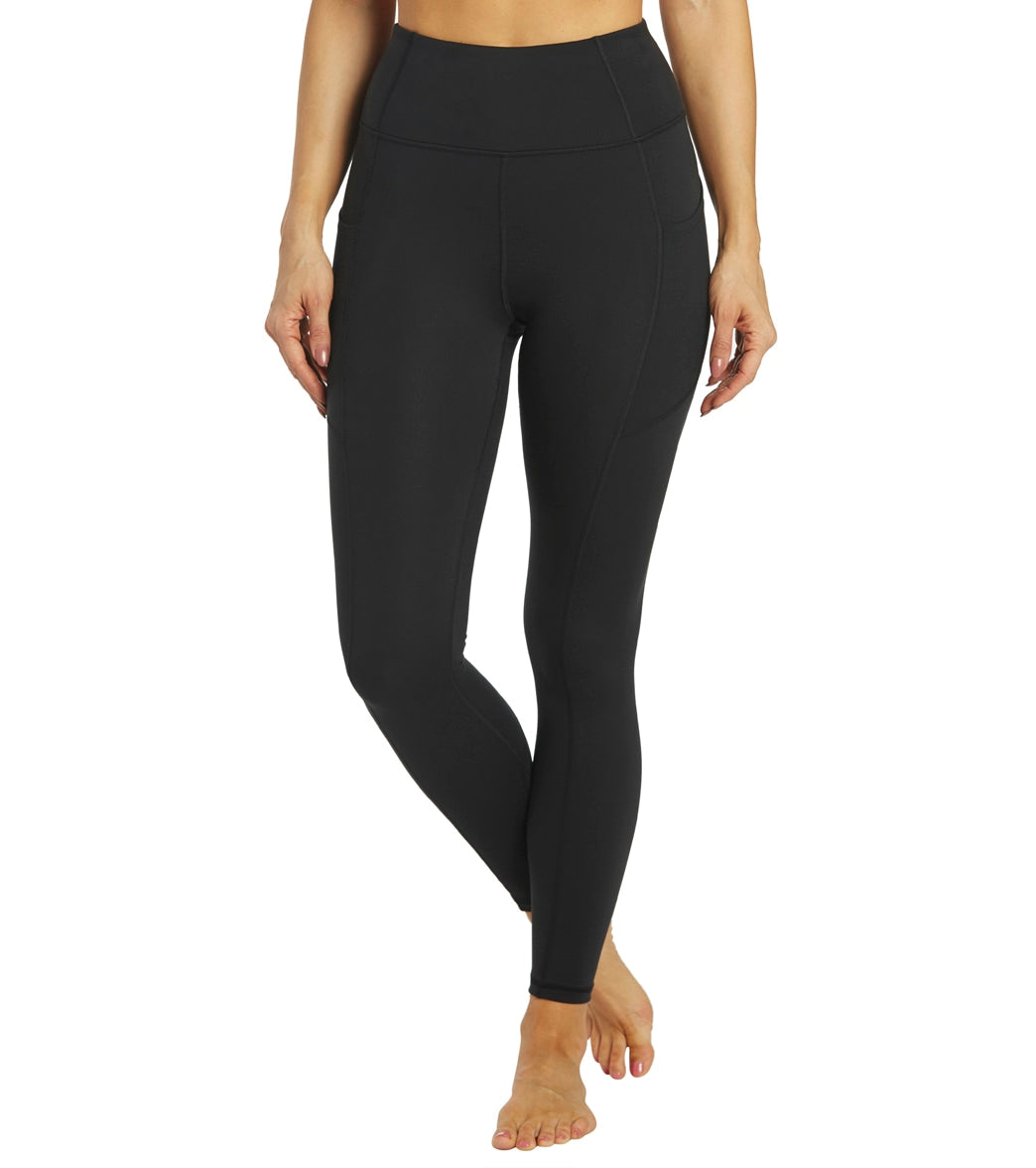 define leggings black high rise yoga pants