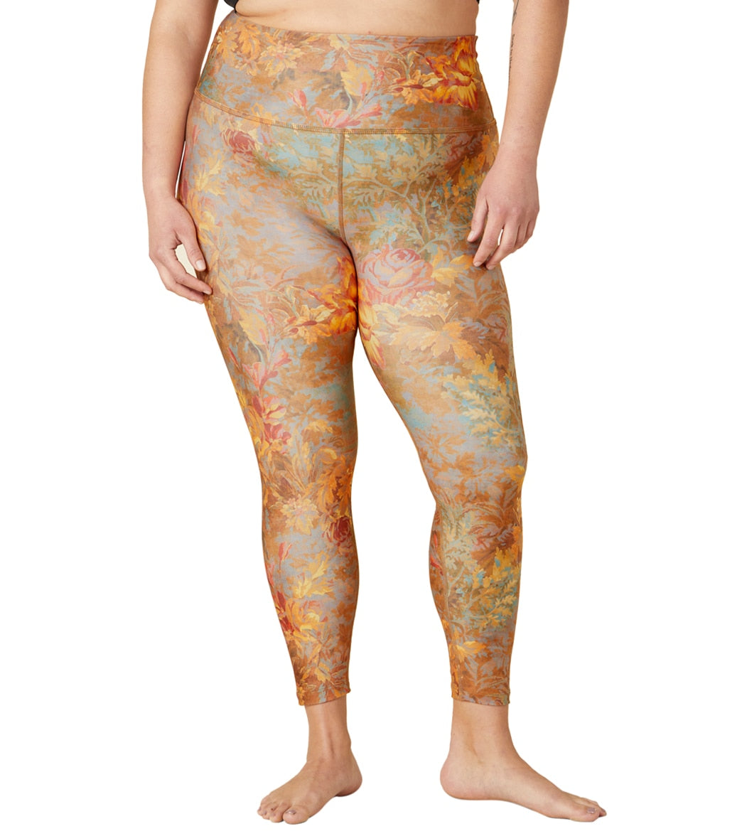 training leggings plus size floral