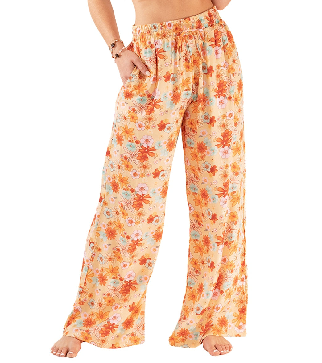 Lotus and Luna San Clemente Wide Leg Drawstring Pants Lotus and Luna San Clemente Wide Leg Drawstring Pants
