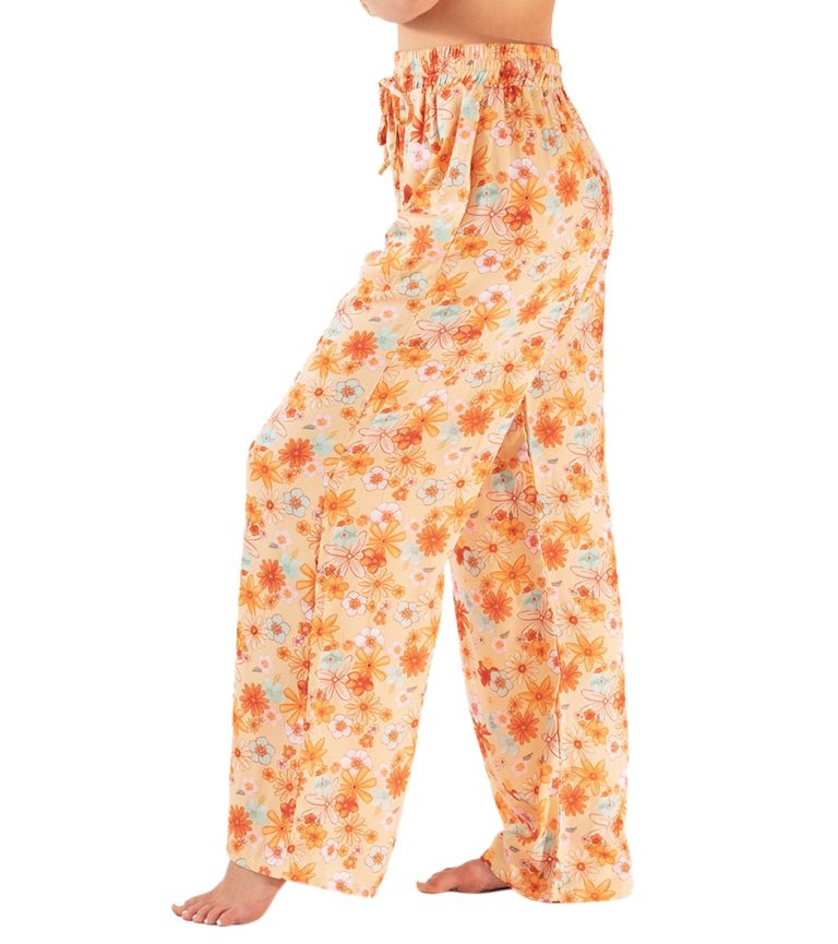 Lotus and Luna San Clemente Wide Leg Drawstring Pants