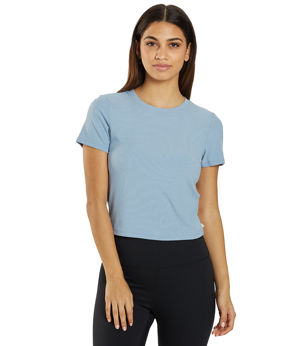 short bike shorts womens paired with Juni Short Sleeve Top