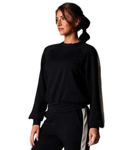 Ease Crew Stripe Sweatshirt